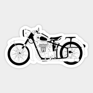 BMW R25 Black Outline Sticker